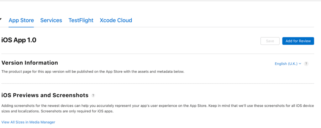review to the App Store