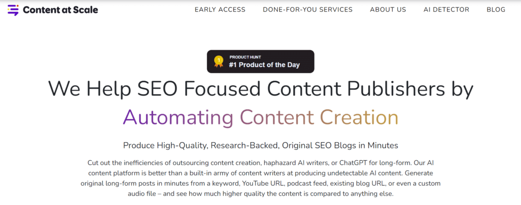 Content At Scale Tools