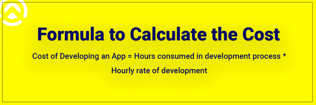 Formula to calculate the cost Formula to calculate the cost