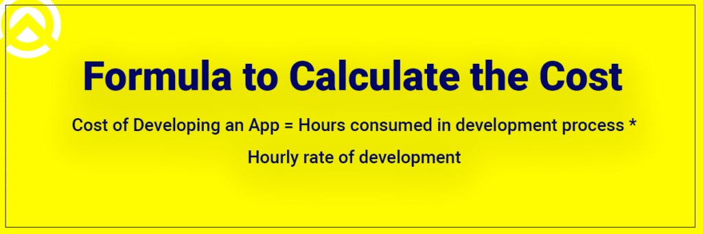 Formula to calculate the cost