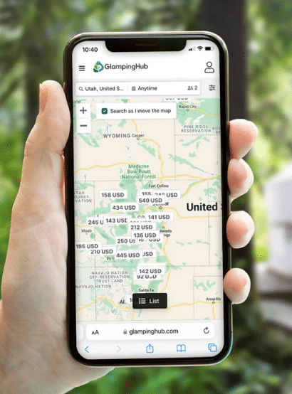 glamping hub mobile map